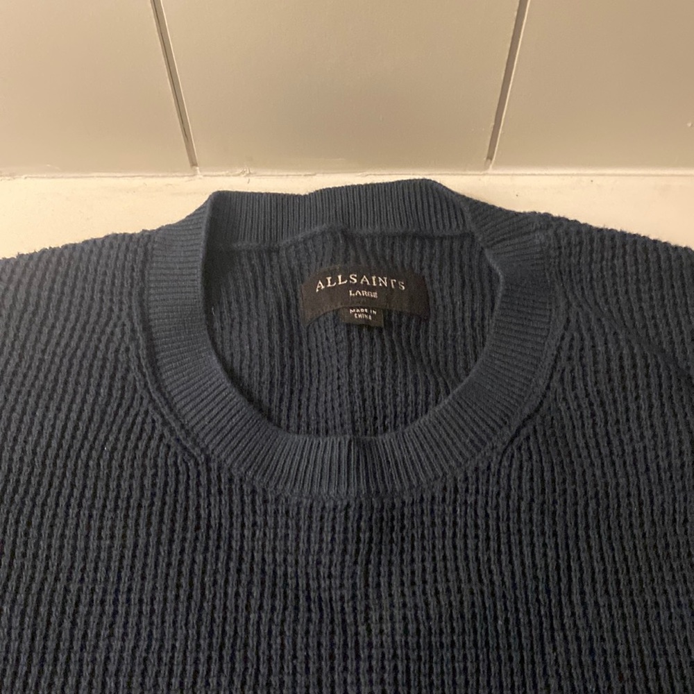 All Saints navy sweater
